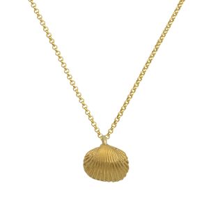 Handmade silver 925 Gold-plated silver seashell necklace